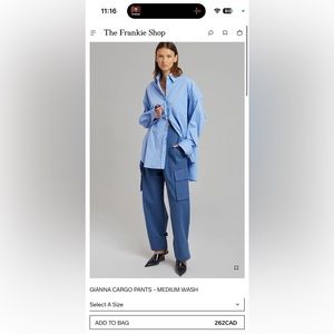 Frankie Shop Gianna Cargo Pants